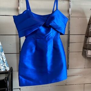 Marine, Solid, off the shoulder mini